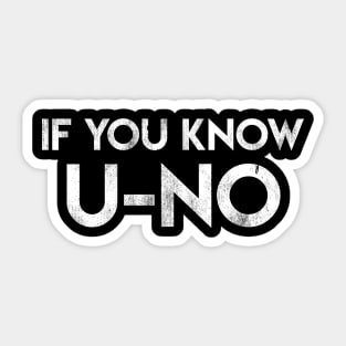 U-No Sticker